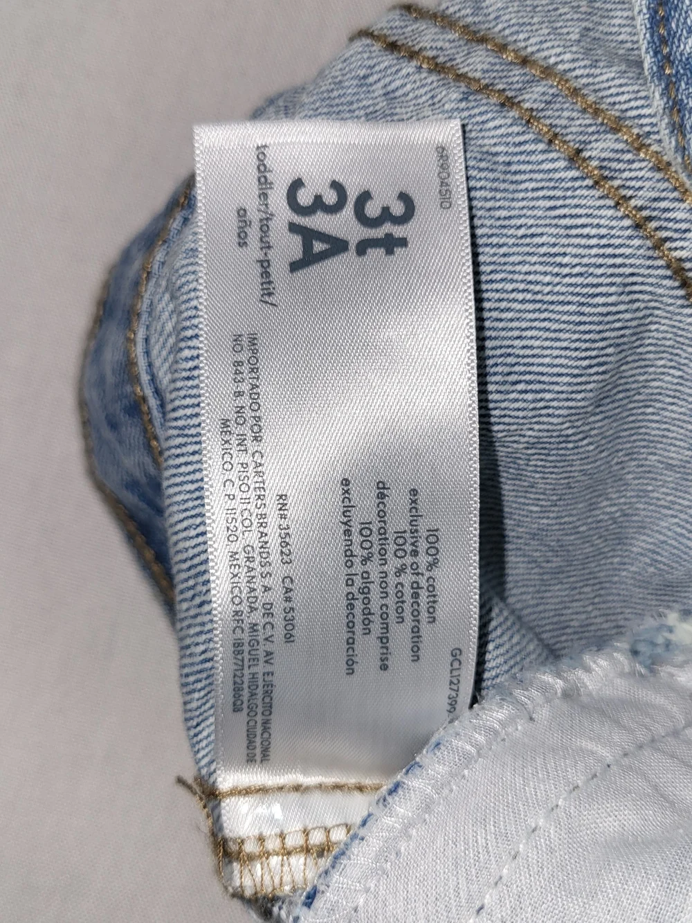 Toddler Unisex OshKosh B'gosh Kids' Light Blue Denim Jacket